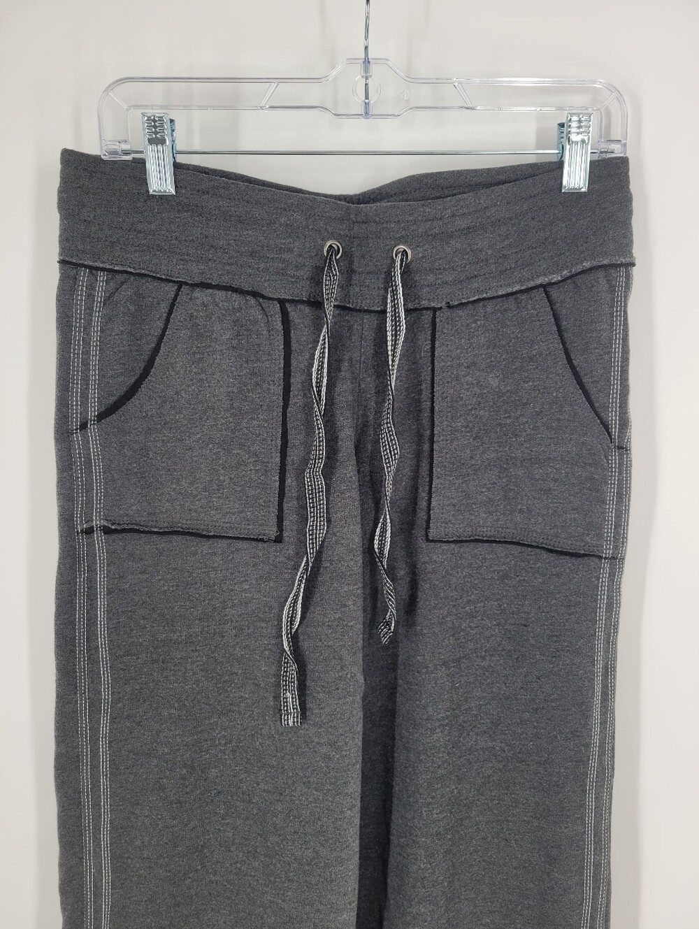 Antigua Wide Leg Drawstring Lounge Pants in Charcoal Wisconsin Size S New - Picture 3 of 8